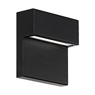 Balance 1-Light LED Outdoor Wall Light in Black