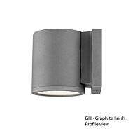 Tube 1-Light LED Wall Light in Graphite