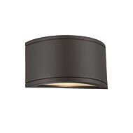 Tube 1-Light LED Wall Light in Bronze