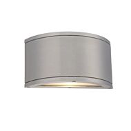 Tube 1-Light LED Wall Light in Brushed Aluminum