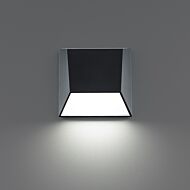 Atlantis 1-Light LED Outdoor Wall Light in Black