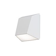 Atlantis 1-Light LED Outdoor Wall Light in White