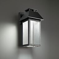 Faulkner 1-Light LED Outdoor Wall Light in Black