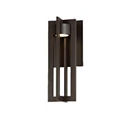 Chamber 1-Light LED Wall Light in Bronze