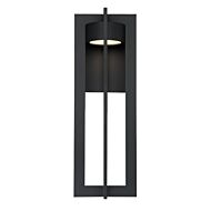 Chamber 1-Light LED Wall Light in Black