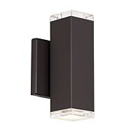 Block 1-Light LED Wall Light in Bronze