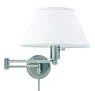 House of Troy Swing Arm Wall Lamp in Satin Nickel Finish