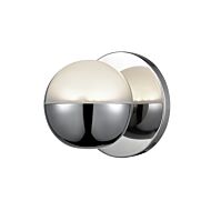 Kuzco Pluto LED Wall Sconce in Chrome