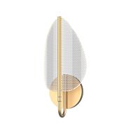 Flora LED Bathroom Fixture in Natural Brass by Alora