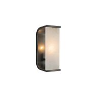 Abbott 1-Light Wall Sconce in Urban Bronze with Alabaster