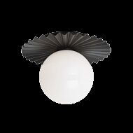 Matteo Modern Ruff 1 Light Wall Sconce In Black