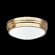 Matteo Fresh Colonial 2 Light Ceiling Light In Aged Gold Brass