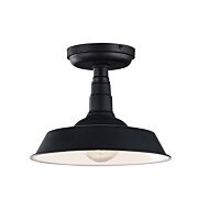 Matteo Scacchi 1 Light Ceiling Light In Dark Grey