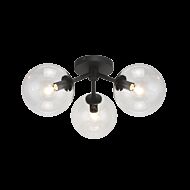 Matteo Novo 3 Light Ceiling Light In Black