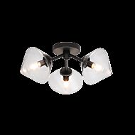 Matteo Novo 3 Light Ceiling Light In Black