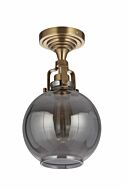 Craftmade Gallery State House 8" Ceiling Light in Vintage Brass