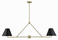 Xavier 4-Light Chandelier in Vibrant Gold