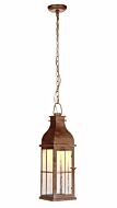 Craftmade Vincent 23" Outdoor Hanging Light in Weathered Copper