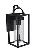 Neo 1-Light Outdoor Wall Lantern in Midnight