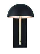 Craftmade Kahn 1-Light Outdoor Lantern in Midnight with Satin Aluminum