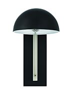 Craftmade Kahn 1-Light Outdoor Lantern in Midnight with Satin Aluminum