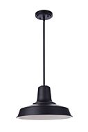 Craftmade Briscoe 1-Light Outdoor Pendant in Midnight